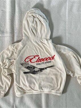 ELWOOD Limited Edition Organic Cotton Hoodie in Pearl
